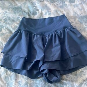Aerie Women's Navy Ruffle Skorts